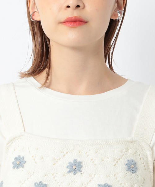 Heather（ヘザー）の「シシュウビスチェ&カットソーＳＥＴ 949614（Tシャツ/カットソー・レディース・ホワイト系/ブラウン系・FREE）」の16枚目の写真