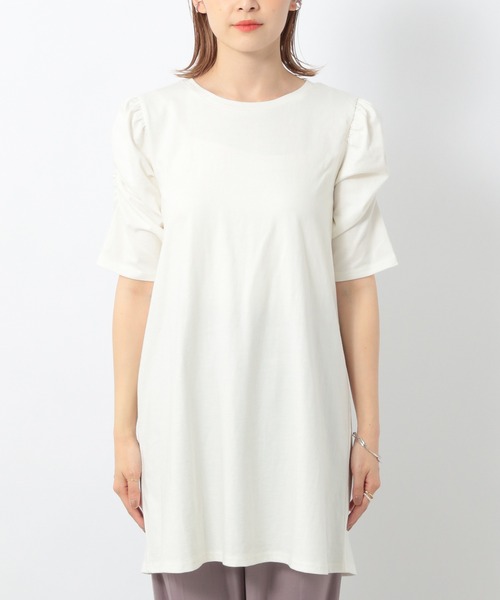 Heather（ヘザー）の「シシュウビスチェ&カットソーＳＥＴ 949614（Tシャツ/カットソー・レディース・ホワイト系/ブラウン系・FREE）」の11枚目の写真