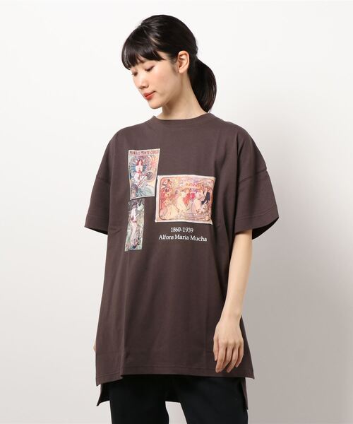 Right-on（ライトオン）の「アートプリントTシャツ(アルフォンス