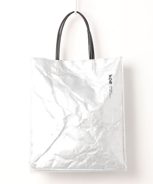 koe(コエ)の「koeトートM*(トートバッグ・レディース・ホワイト/ベージュ/シルバー・FREE)」の1枚目の写真