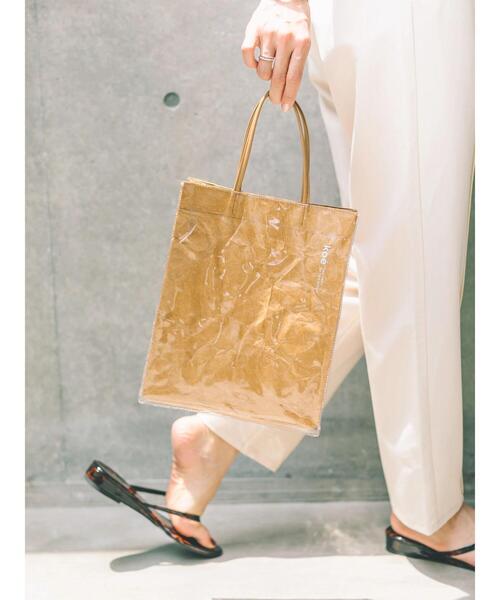 koe(コエ)の「koeトートM*(トートバッグ・レディース・ホワイト/ベージュ/シルバー・FREE)」の5枚目の写真