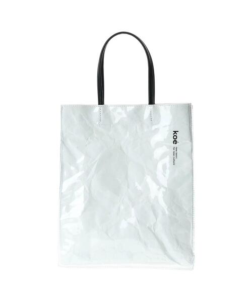 koe(コエ)の「koeトートM*(トートバッグ・レディース・ホワイト/ベージュ/シルバー・FREE)」の6枚目の写真