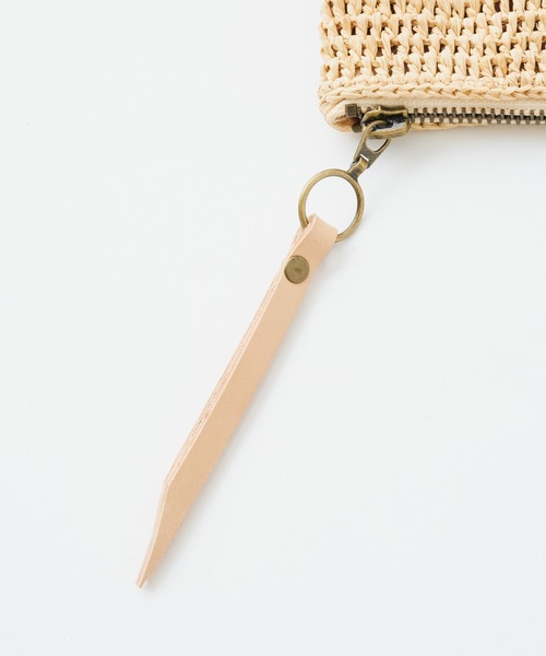 BEARDSLEY（ビアズリー）の「《Sans Arcidet》ラフィアポーチ（ポーチ・レディース・ピンク/ネイビー/ベージュ・FREE）」の13枚目の写真