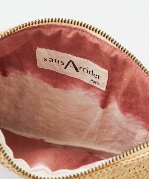 BEARDSLEY（ビアズリー）の「《Sans Arcidet》ラフィアポーチ（ポーチ・レディース・ピンク/ネイビー/ベージュ・FREE）」の14枚目の写真