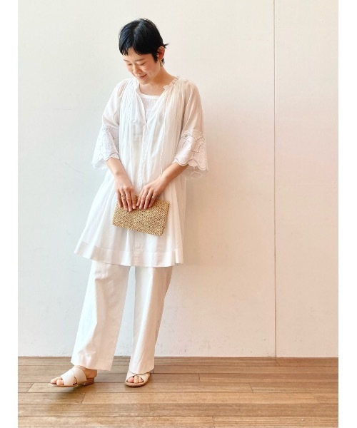 BEARDSLEY（ビアズリー）の「《Sans Arcidet》ラフィアポーチ（ポーチ・レディース・ピンク/ネイビー/ベージュ・FREE）」の22枚目の写真