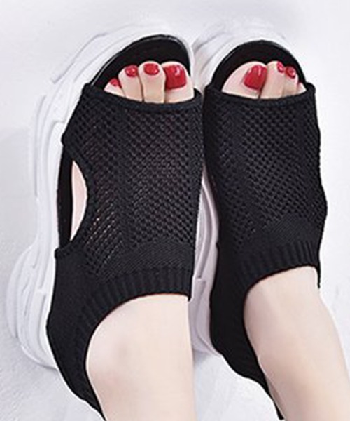 TeddyShop(テディショップ)の「プルストラップ厚底スポーツメッシュサンダル(サンダル・レディース・ホワイト/ベージュ/ブラック/ライトグレー/ネイビー・22.5cm/24.5cm/23.0cm/24.0cm/23.5cm/25.0cm)」の11枚目の写真