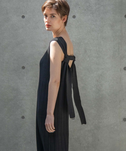Ant アント の Back Knot Knit One Piece 背中結び目ニットワンピース Ant ワンピース Wear