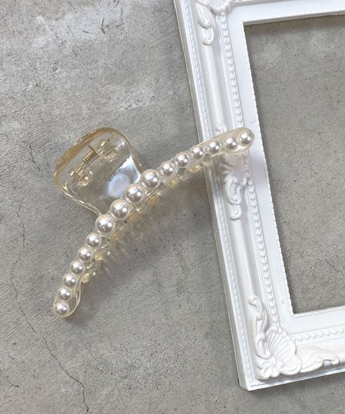 WEGO（ウィゴー）の「WEGO/パールクリアクリップ（バレッタ/ヘアクリップ・レディース・その他1/その他2/その他3/その他4/その他5/その他6・FREE）」の3枚目の写真