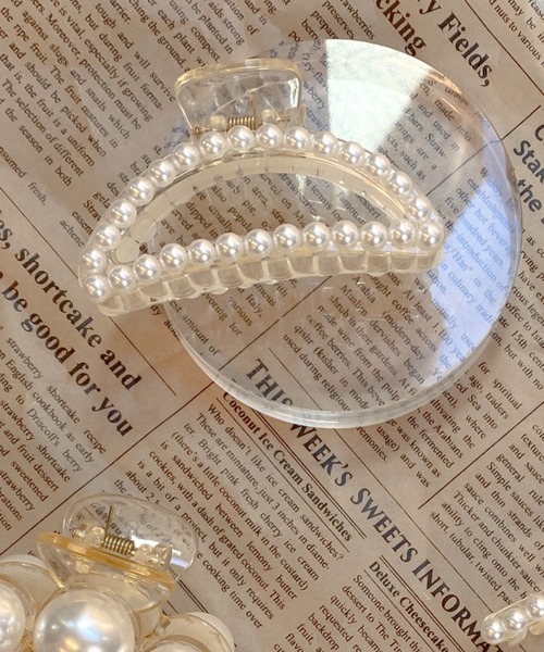 WEGO（ウィゴー）の「WEGO/パールクリアクリップ（バレッタ/ヘアクリップ・レディース・その他1/その他2/その他3/その他4/その他5/その他6・FREE）」の4枚目の写真