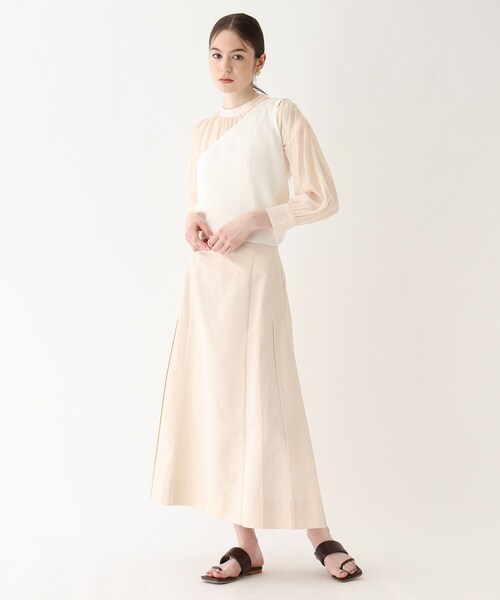 AG by aquagirl(エージーバイアクアガール)の「◆シアーハイネックブラウス(シャツ/ブラウス・レディース・オフホワイト/グリーン/ガンメタ・38/36)」の18枚目の写真