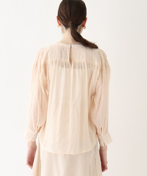 AG by aquagirl(エージーバイアクアガール)の「◆シアーハイネックブラウス(シャツ/ブラウス・レディース・オフホワイト/グリーン/ガンメタ・38/36)」の9枚目の写真