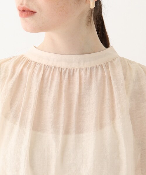 AG by aquagirl(エージーバイアクアガール)の「◆シアーハイネックブラウス(シャツ/ブラウス・レディース・オフホワイト/グリーン/ガンメタ・38/36)」の15枚目の写真