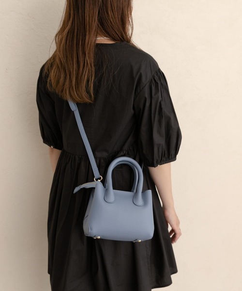 RODE SKO(ロデスコ)の「JASMIN マイクロフェイクレザーバッグ(ハンドバッグ・レディース・ライトブルー/ベージュ/オレンジ・ONE)」の7枚目の写真