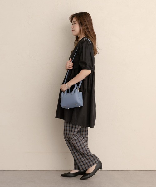 RODE SKO(ロデスコ)の「JASMIN マイクロフェイクレザーバッグ(ハンドバッグ・レディース・ライトブルー/ベージュ/オレンジ・ONE)」の11枚目の写真