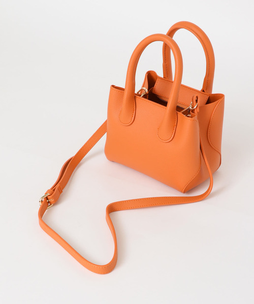 RODE SKO(ロデスコ)の「JASMIN マイクロフェイクレザーバッグ(ハンドバッグ・レディース・ライトブルー/ベージュ/オレンジ・ONE)」の16枚目の写真