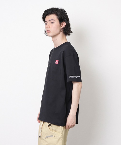 Manhattan Portage（マンハッタンポーテージ）の「【 Manhattan Portage / マンハッタンポーテージ 】 # スクエアロゴ 半袖ポケットTシャツ NSB MP 20AWMPM373（Tシャツ/カットソー・メンズ・ネイビー/ホワイト/ブラック/ライトグリーン・M/L/XL）」の14枚目の写真