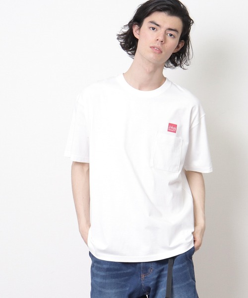 Manhattan Portage（マンハッタンポーテージ）の「【 Manhattan Portage / マンハッタンポーテージ 】 # スクエアロゴ 半袖ポケットTシャツ NSB MP 20AWMPM373（Tシャツ/カットソー・メンズ・ネイビー/ホワイト/ブラック/ライトグリーン・M/L/XL）」の16枚目の写真