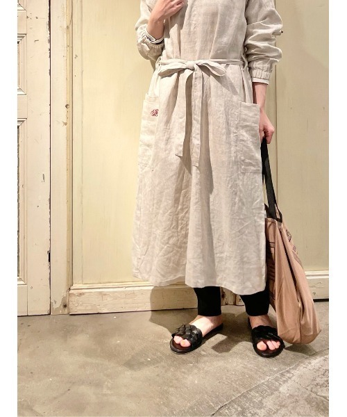 BEARDSLEY（ビアズリー）の「リネン３WAYワンピース（ワンピース・レディース・ベージュ/グレー・FREE）」の21枚目の写真