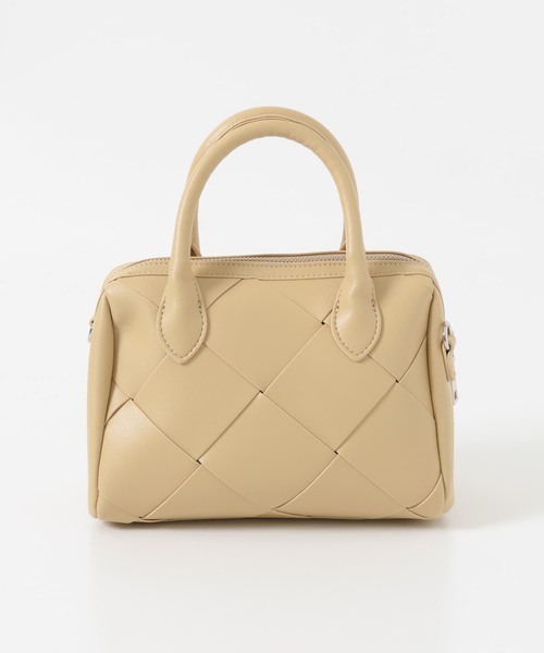 URBAN RESEARCH（アーバンリサーチ）の「メッシュボストンバッグ（ボストンバッグ・レディース・ブラック/ベージュ・-）」の5枚目の写真