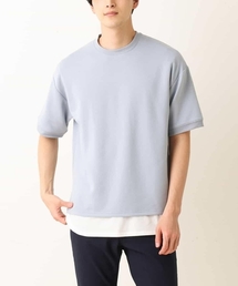 【2点セット】ライトダンボールレイヤードカットソー[WEB限定サイズ]