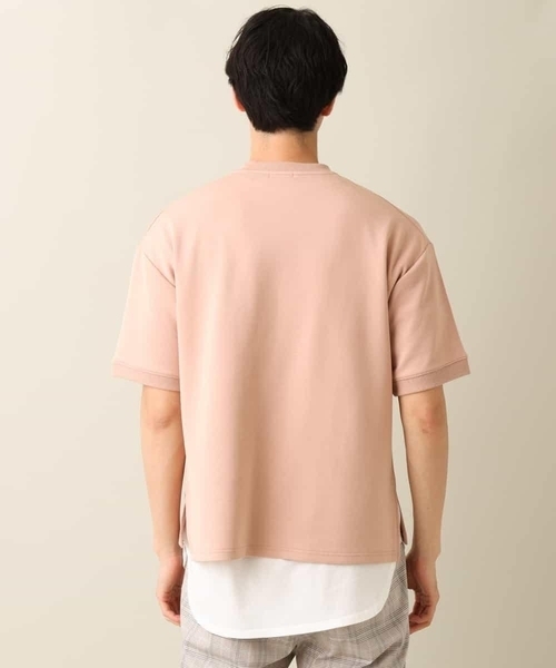 a.v.v（アーヴェヴェ）の「【2点セット】ライトダンボールレイヤードカットソー[WEB限定サイズ]（アンサンブル・メンズ・ピンク/ネイビー/ライトブルー・46/48/50）」の18枚目の写真