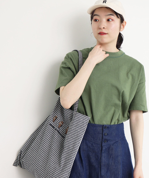 PAR ICI（パーリッシィ）の「【WEB別注】走る犬刺繍 ギンガムトートバッグ（トートバッグ・レディース・ブラック/ネイビー/ブラウン/グリーン・FREE）」の8枚目の写真