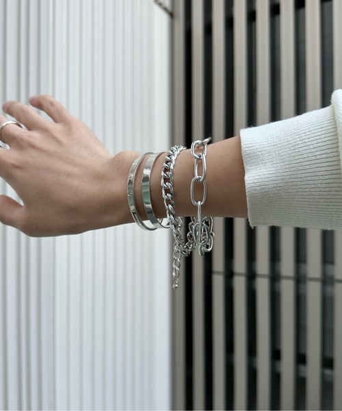 Burner（バーナー）の「【OKUOKU　0909】デザイン　チェーン　ブレスレット  ４点SET 　oku-breg4s-1　N（ブレスレット・メンズ・その他2/その他1/その他3/その他4/その他6/その他8/その他7/その他5/その他13/その他14/その他15/その他9/その他10/その他11/その他12/その他16/その他17/その他18/その他19/その他20/その他21/その他22/C/その他32/その他26/その他29/B/A/その他31/その他24/その他27/その他25/N/M/J/その他28/その他33/その他30/D/K/シルバー系その他/ゴールド系その他2/シルバー系その他2/シルバー/その他23・FREE）」の10枚目の写真