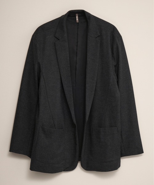 And A（アンドエー）の「TROVE トローブ / RELAX JKT オーバーサイズリラックスジャケット セットアップ / 65JKT01（テーラードジャケット・メンズ・チャコールグレー/カーキ・1/2/3）」の3枚目の写真