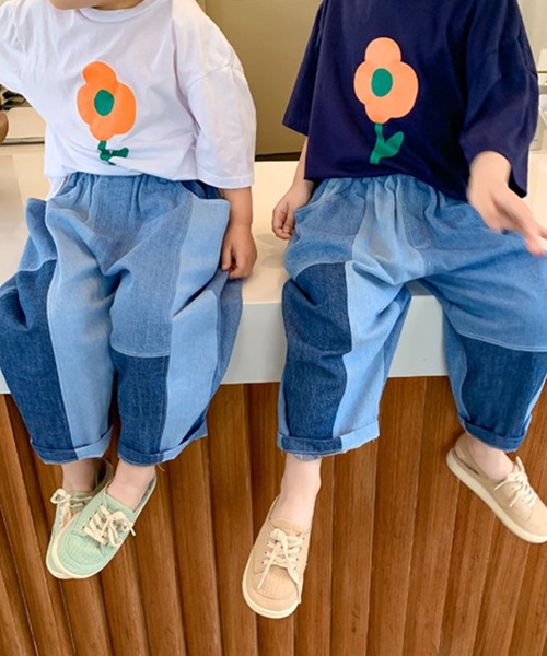 新品未使用】fish&kids パッチワークパンツ - メルカリ