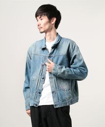 CLAMP（クランプ）の「CLAMP/クランプ/NO2 DENIM JKT T-BACK with paint/ナンバー２デニムティーバック ペイント（デニムジャケット・メンズ）」