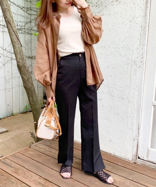 Heather（ヘザー）の「Heather mini スリットスラックス 958002（スラックス・レディース・ミント/ブラック系その他/ブラック・XXS/S）」の18枚目の写真