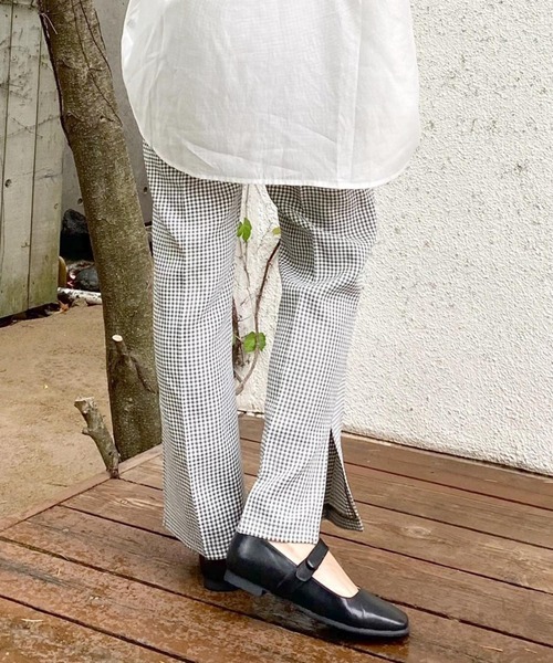 Heather（ヘザー）の「Heather mini スリットスラックス 958002（スラックス・レディース・ミント/ブラック系その他/ブラック・XXS/S）」の20枚目の写真