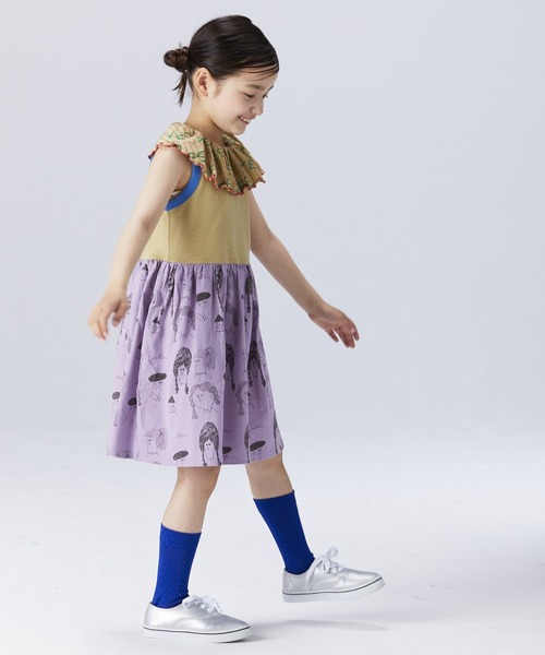 HOGAN RANCH WEAR(ホーガンランチウエア)の「ソウガラタンクワンピース(H-6684/80~150cm)(ワンピース・キッズ・ラベンダー/ライトブルー・90/100/120/80/95/110/130/140/150)」の6枚目の写真