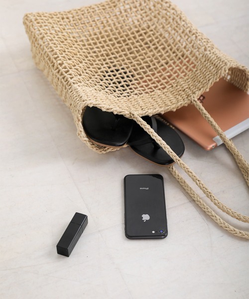 Bou Jeloud（ブージュルード）の「スクエアトートバッグ（トートバッグ・レディース・ベージュ/キャメル・ONESIZE）」の3枚目の写真