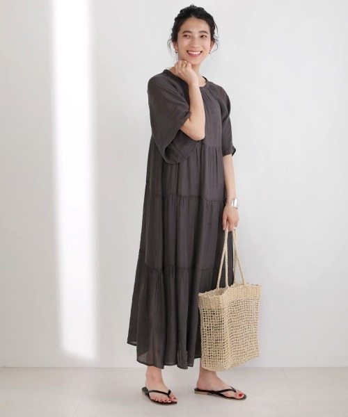 Bou Jeloud（ブージュルード）の「スクエアトートバッグ（トートバッグ・レディース・ベージュ/キャメル・ONESIZE）」の4枚目の写真