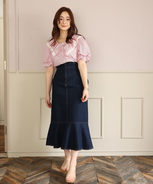 one after another NICE CLAUP(ワンアフターアナザーナイスクラップ)の「クリアヒールサンダル(サンダル・レディース・ホワイト系その他/キャメル・S/M/L/LL)」の6枚目の写真