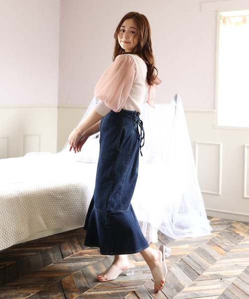 one after another NICE CLAUP(ワンアフターアナザーナイスクラップ)の「クリアヒールサンダル(サンダル・レディース・ホワイト系その他/キャメル・S/M/L/LL)」の17枚目の写真