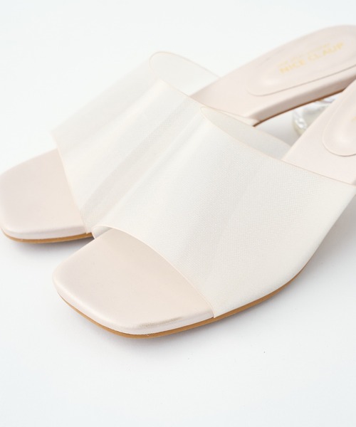 one after another NICE CLAUP(ワンアフターアナザーナイスクラップ)の「クリアヒールサンダル(サンダル・レディース・ホワイト系その他/キャメル・S/M/L/LL)」の15枚目の写真