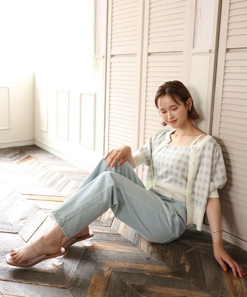 one after another NICE CLAUP(ワンアフターアナザーナイスクラップ)の「クリアヒールサンダル(サンダル・レディース・ホワイト系その他/キャメル・S/M/L/LL)」の8枚目の写真