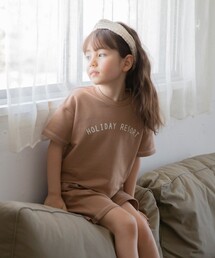 THE SHOP TK  | 【ミニロゴスウェットセットアップ】外でも家でも毎日着たくなるトップス×ショートパンツ(セットアップ)
