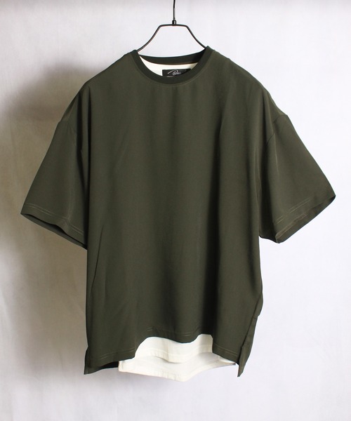 yield(イールド)の「【yield select other】ジョーゼット アンサンブル Tシャツ 2枚組 020N1401(Tシャツ/カットソー・メンズ・ライトグレー/ブラック/ネイビー/カーキ/ブルー・M/L)」の3枚目の写真