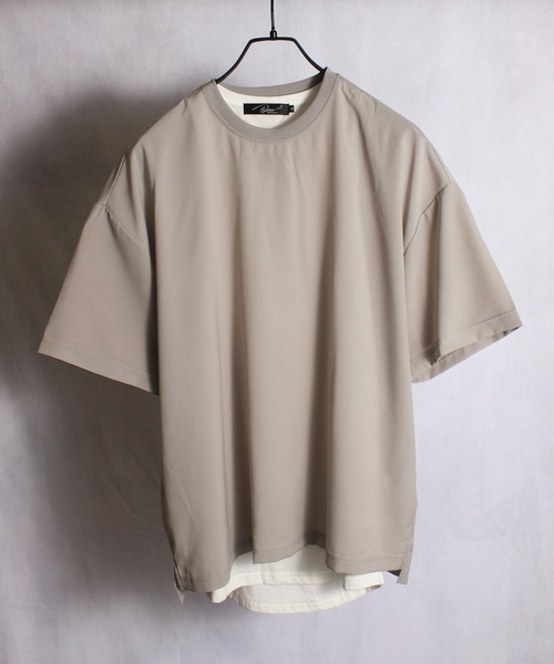 yield(イールド)の「【yield select other】ジョーゼット アンサンブル Tシャツ 2枚組 020N1401(Tシャツ/カットソー・メンズ・ライトグレー/ブラック/ネイビー/カーキ/ブルー・M/L)」の2枚目の写真