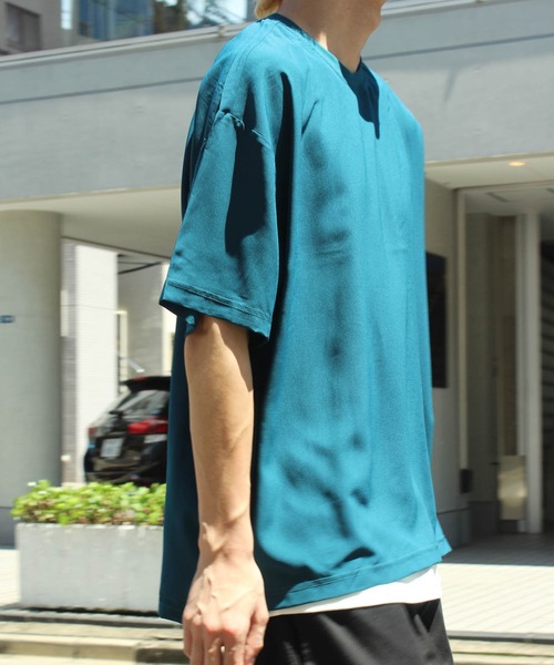 yield(イールド)の「【yield select other】ジョーゼット アンサンブル Tシャツ 2枚組 020N1401(Tシャツ/カットソー・メンズ・ライトグレー/ブラック/ネイビー/カーキ/ブルー・M/L)」の17枚目の写真