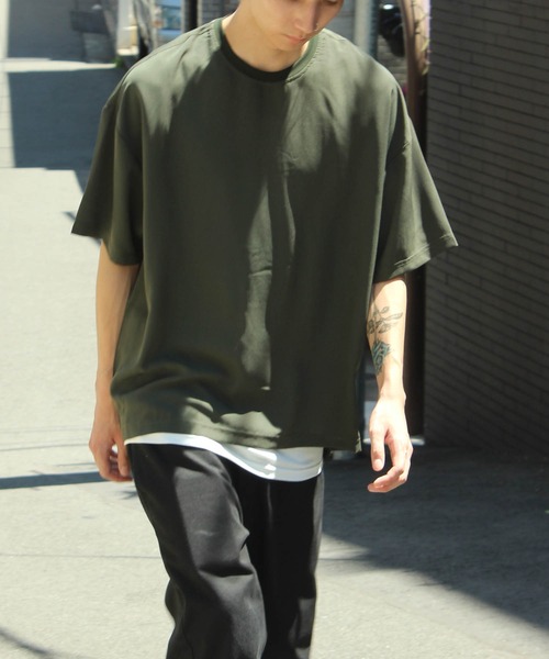 yield(イールド)の「【yield select other】ジョーゼット アンサンブル Tシャツ 2枚組 020N1401(Tシャツ/カットソー・メンズ・ライトグレー/ブラック/ネイビー/カーキ/ブルー・M/L)」の22枚目の写真