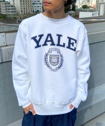 Champion（チャンピオン）の「CHAMPION/チャンピオン リバースウィーブ YALE カレッジロゴ スウェット C5-U006（スウェット・メンズ）」
