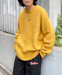 WHO'S WHO gallery | 【KOOKY'N/クーキー】アルパカ混モヘアライククルーニット(ニット/セーター)