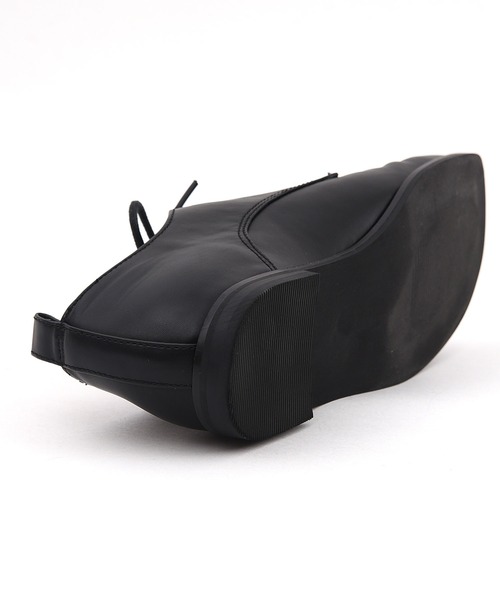 POU DOU DOU（プードゥドゥ）の「スクエアトゥレースアップシューズ（その他シューズ・レディース・ブラック・4/3）」の7枚目の写真