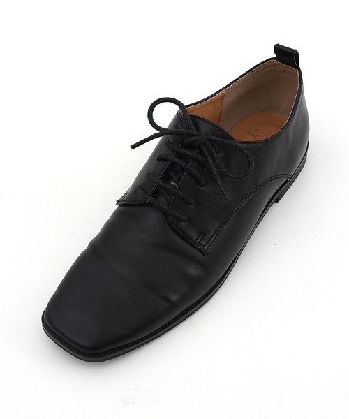 POU DOU DOU（プードゥドゥ）の「スクエアトゥレースアップシューズ（その他シューズ・レディース・ブラック・4/3）」の4枚目の写真