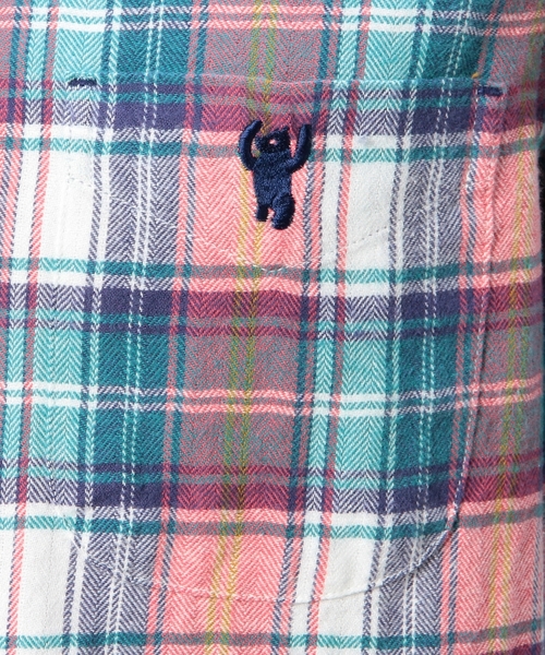 coen（コーエン）の「ビエラチェックボタンダウンシャツ（シャツ/ブラウス・メンズ・イエロー/レッド/ホワイト/ネイビー・MEDIUM/LARGE/X-SMALL/X-LARGE/SMALL）」の6枚目の写真