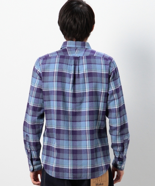 coen（コーエン）の「ビエラチェックボタンダウンシャツ（シャツ/ブラウス・メンズ・イエロー/レッド/ホワイト/ネイビー・MEDIUM/LARGE/X-SMALL/X-LARGE/SMALL）」の17枚目の写真